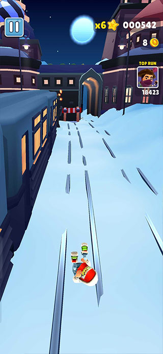 地铁跑酷雪地版5